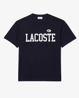 Men's Contrast Badge Cotton T-Shirt