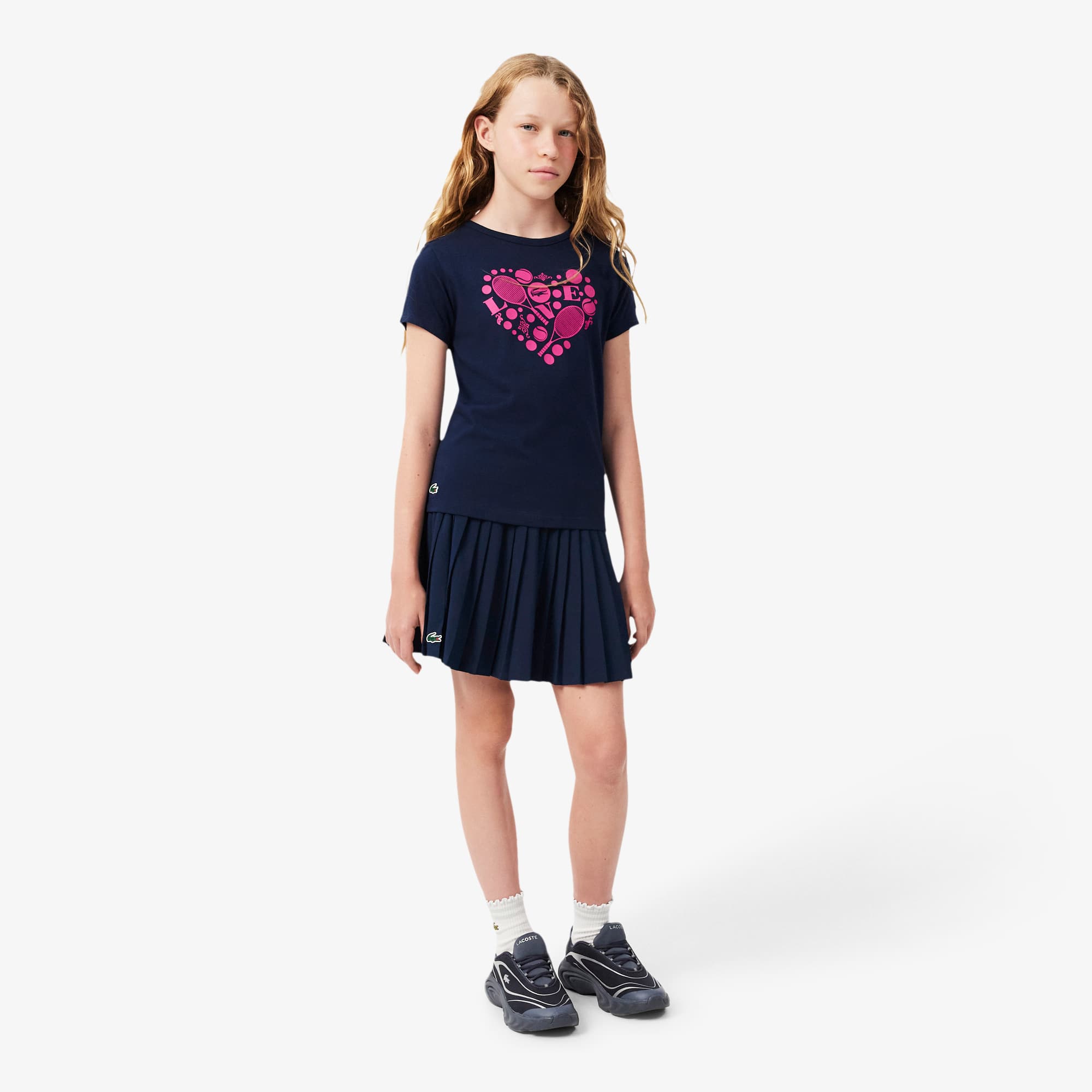 Lacoste Pleated Sport Skirt - 10 Years In Blue