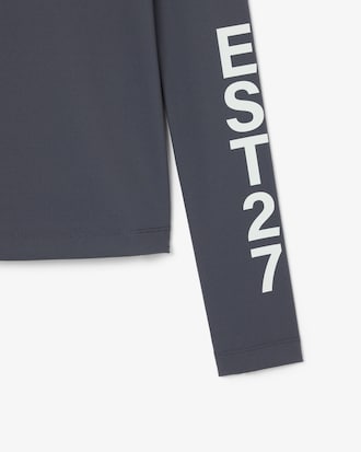 Runway High Neck Printed Stretch T-shirt