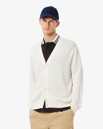Men's Fluid Rib Knit Cardigan