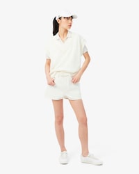 Women's Slim Fit Pointelle Branded L.12.D Polo