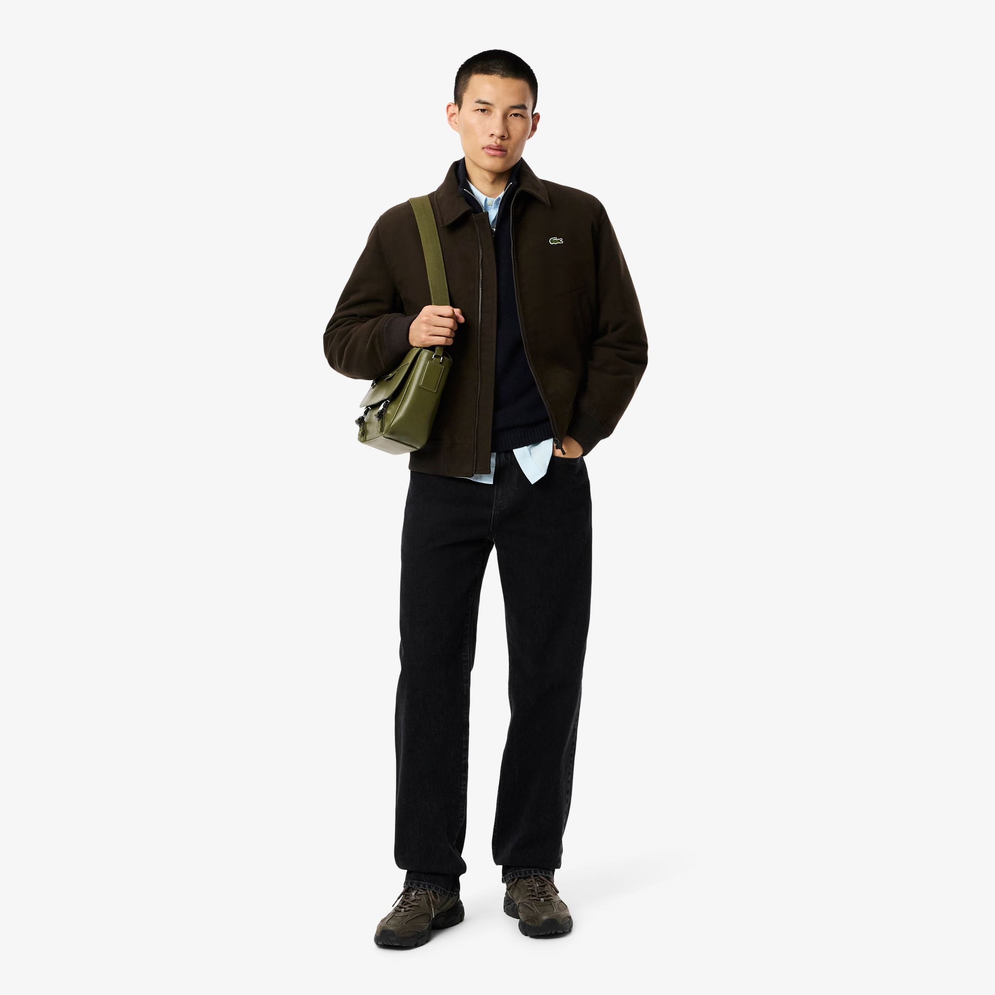 Men's Zip-Up High-Neck Wool Sweater - Sweaters & Sweatshirts - New