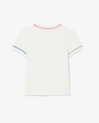 Kids' Contrast Trim Cotton T-Shirt