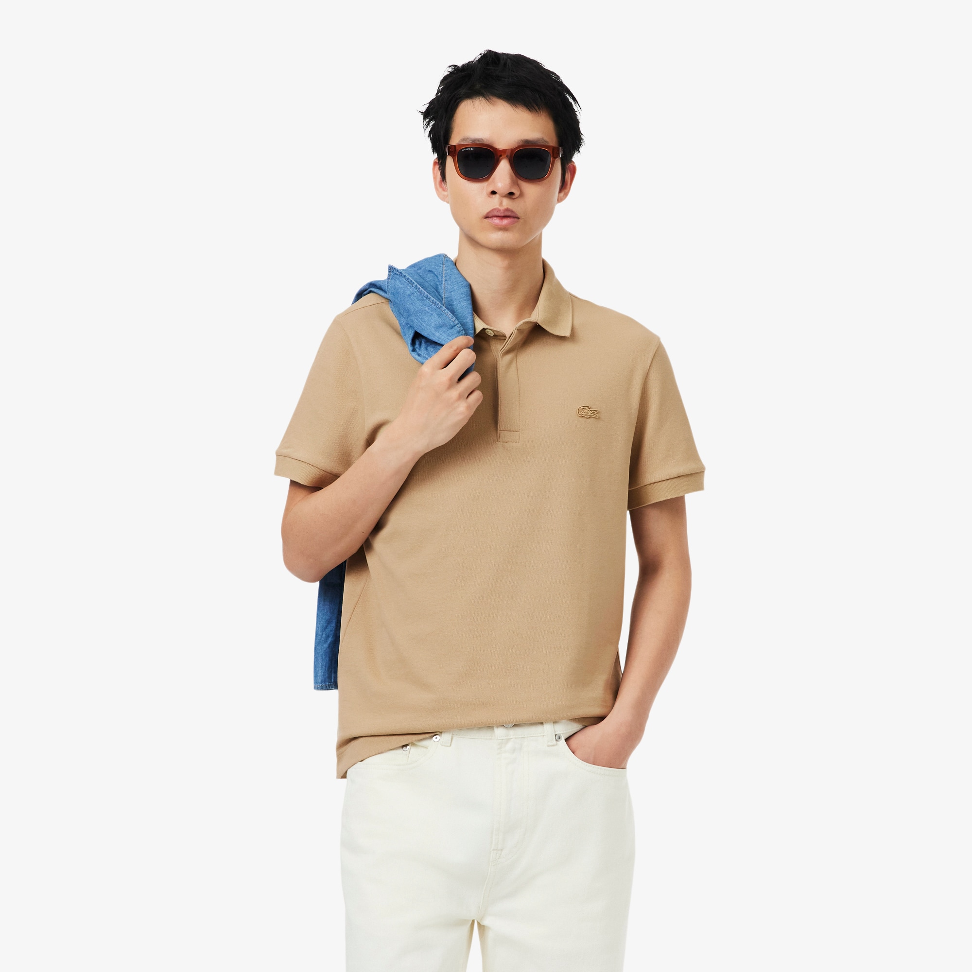 Lacoste Mens Regular Fit Paris Stretch Piqu&Atilde; Polo