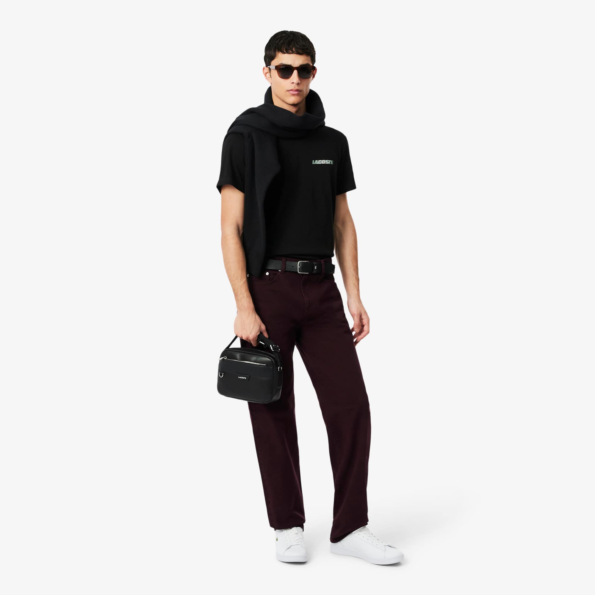 Ossian Leather Reporter Bag - Bags - New In 2026 | Lacoste