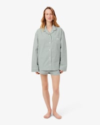Oversized Striped Poplin Pajama Set