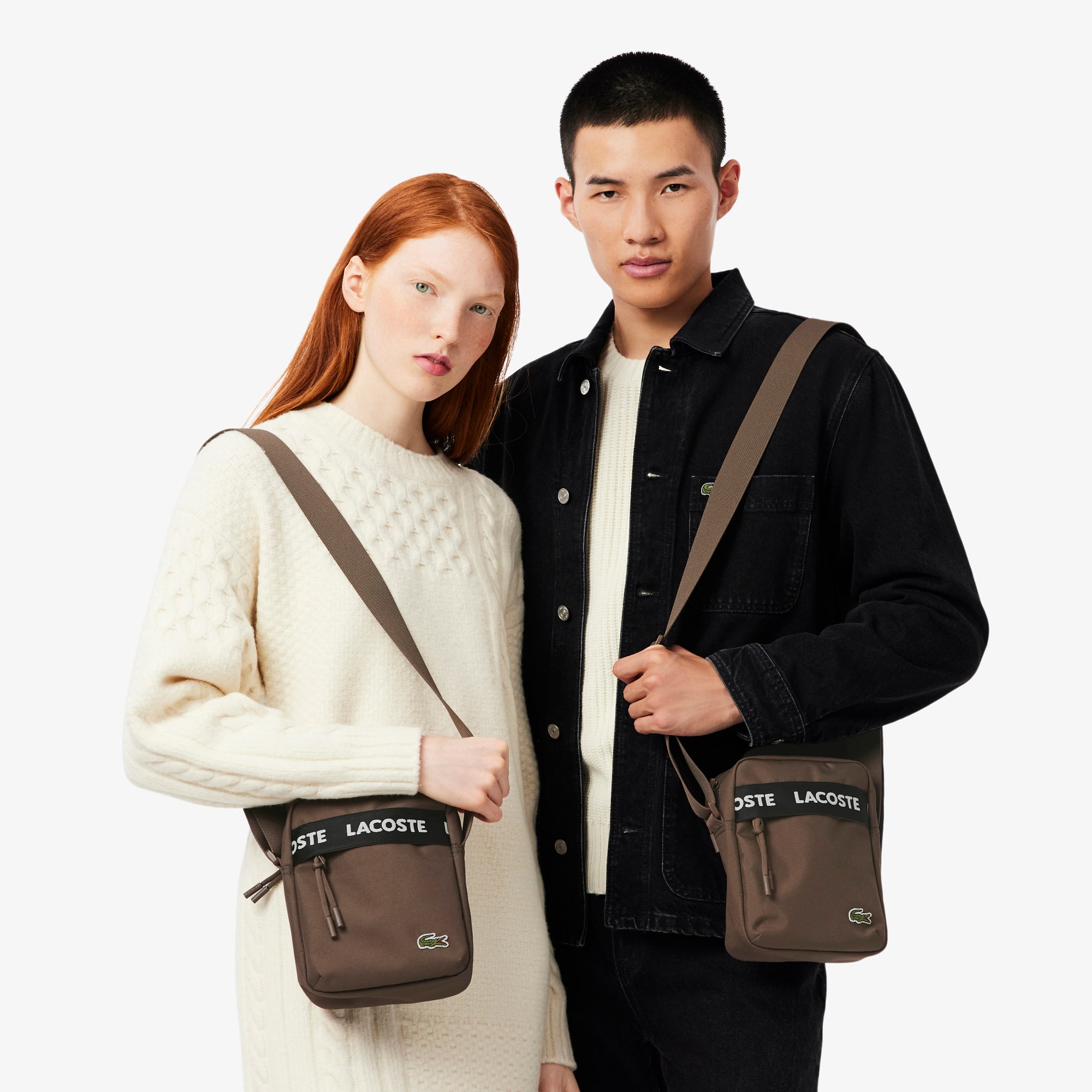 LACOSTE バッグ Small LCST Slimline Petit Piqué Satchel - Bags - New In 2025