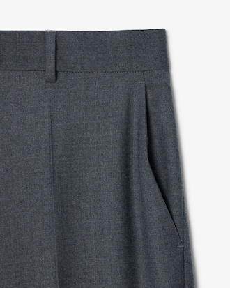 Regular Fit Felted Wool Suit Pants