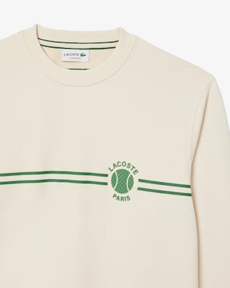 Men's Tennis Printed Fleece Sweatshirt