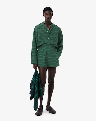 Men's Runway Print Poplin Shorts