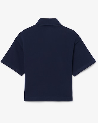 Girls' Oversized Piqu&eacute; Polo   