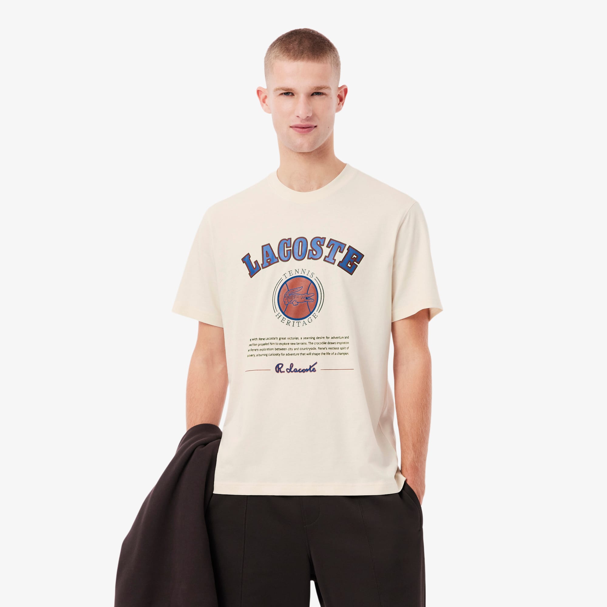 Men's Print Cotton T-Shirt - Preferred Cotton - New In 2026 | Lacoste