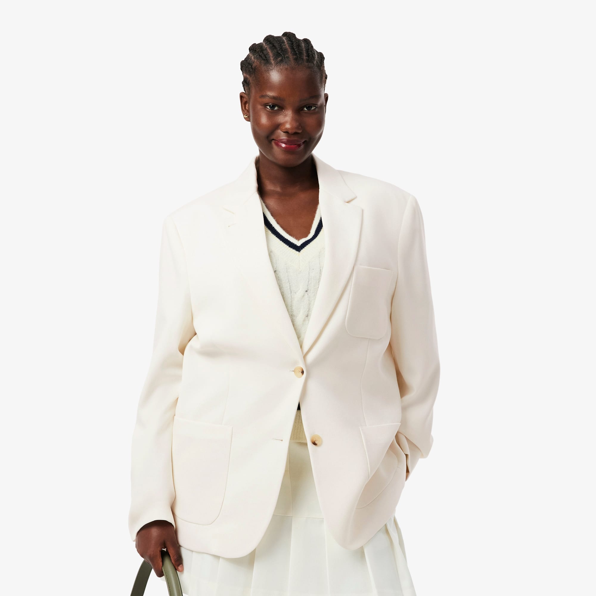Women's Wool Twill Blazer - undefined - New In 2026 | Lacoste