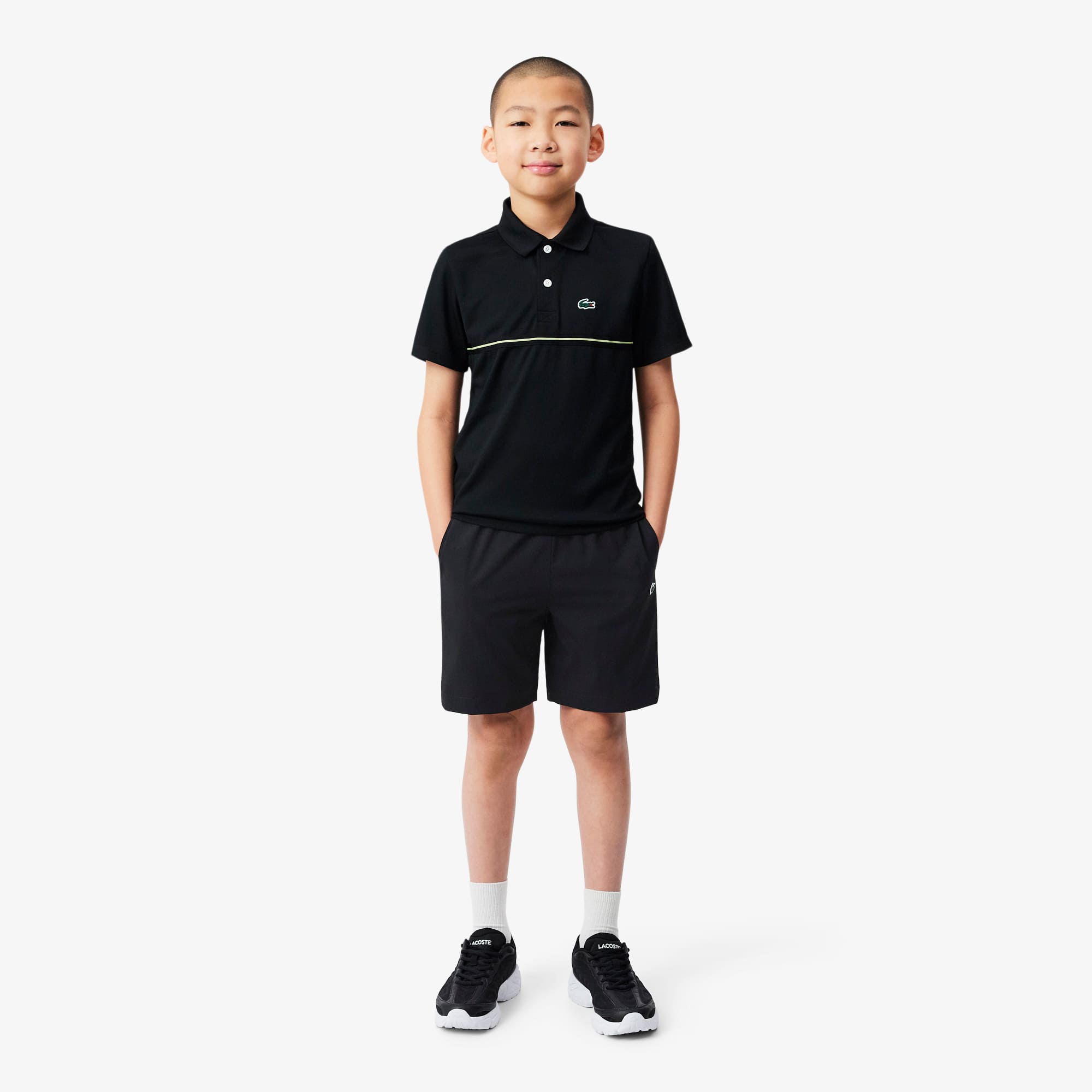 Lacoste Colorblock Diamond Taffeta Sport Shorts