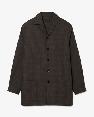 Runway Printed Wool Overshirt