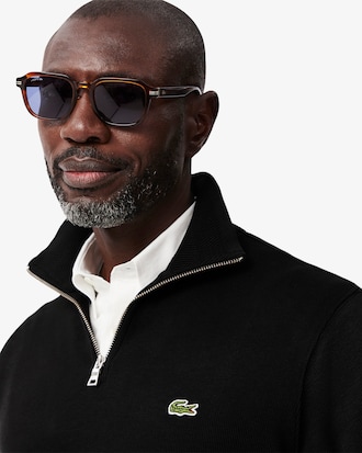 Men's Zip-Up High-Neck Sweatshirt