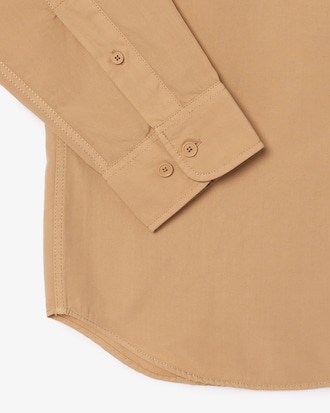 Men's Relaxed Fit Washed Effect Poplin Shirt