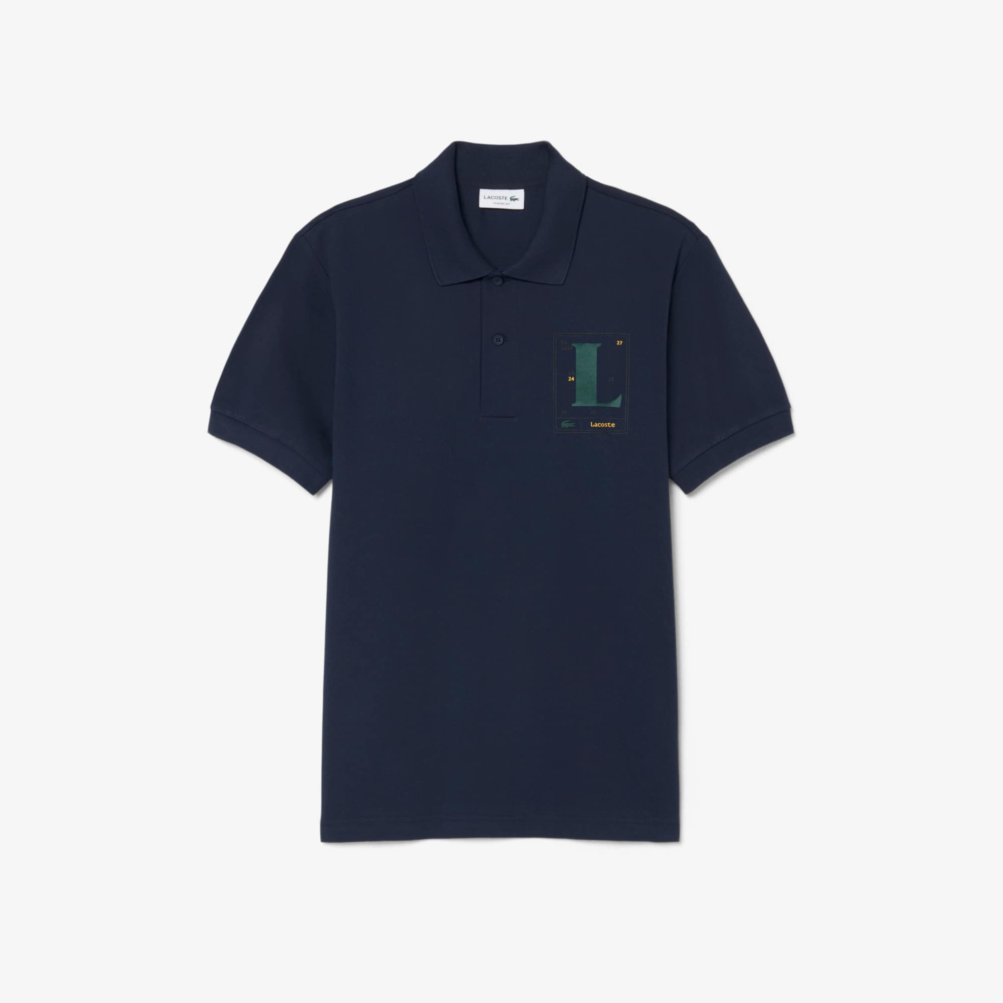 Classic Fit Printed Petit Piqué Polo Shirt