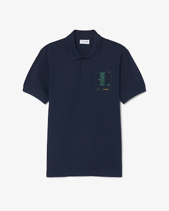Polo de Corte Cl&aacute;sico de Petit Piqu&eacute; Estampado