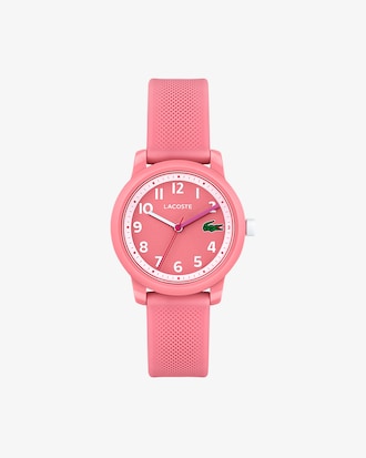 Montre enfant Lacoste.12.12 avec bracelet en silicone rose