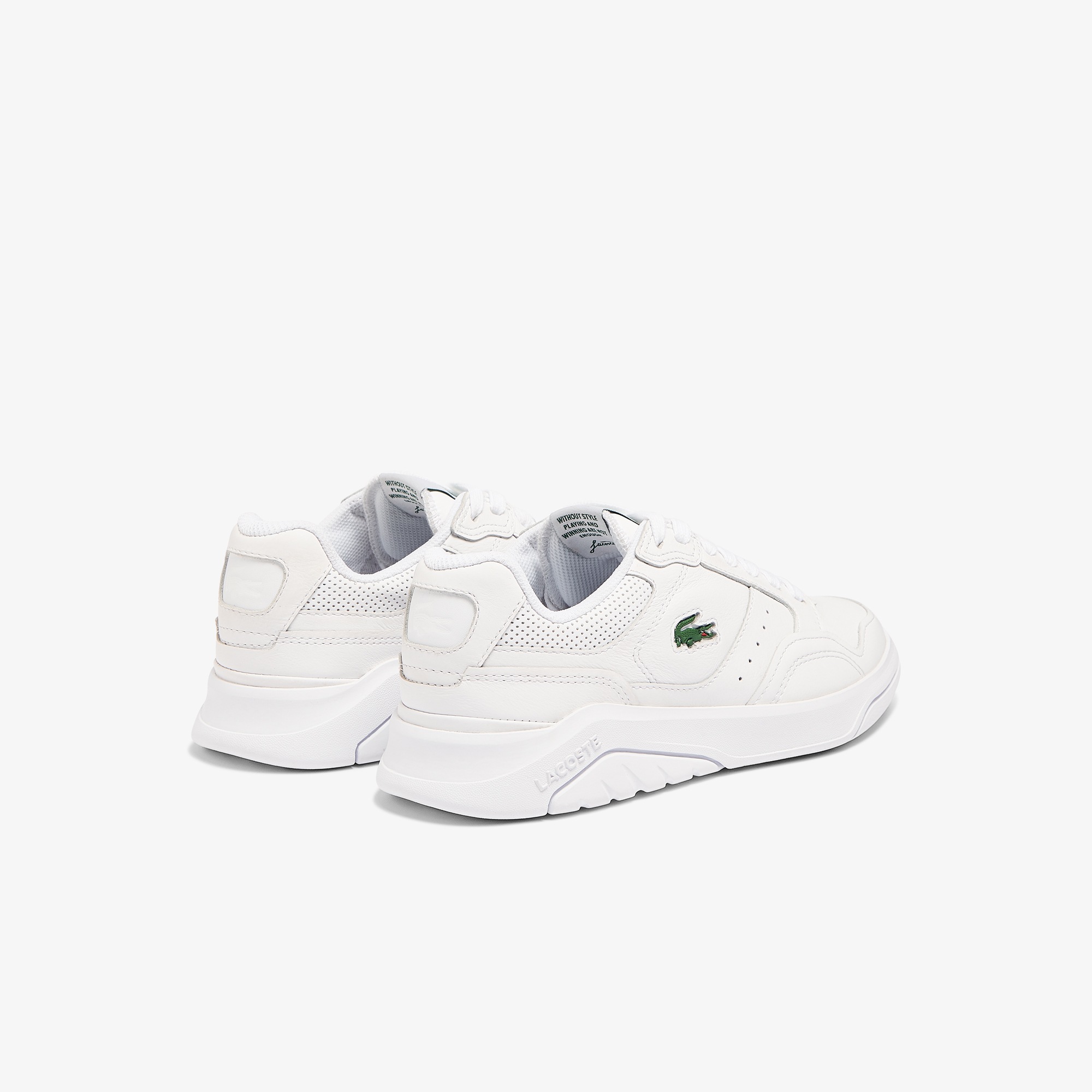 women's game advance luxe leather perforated sneakers