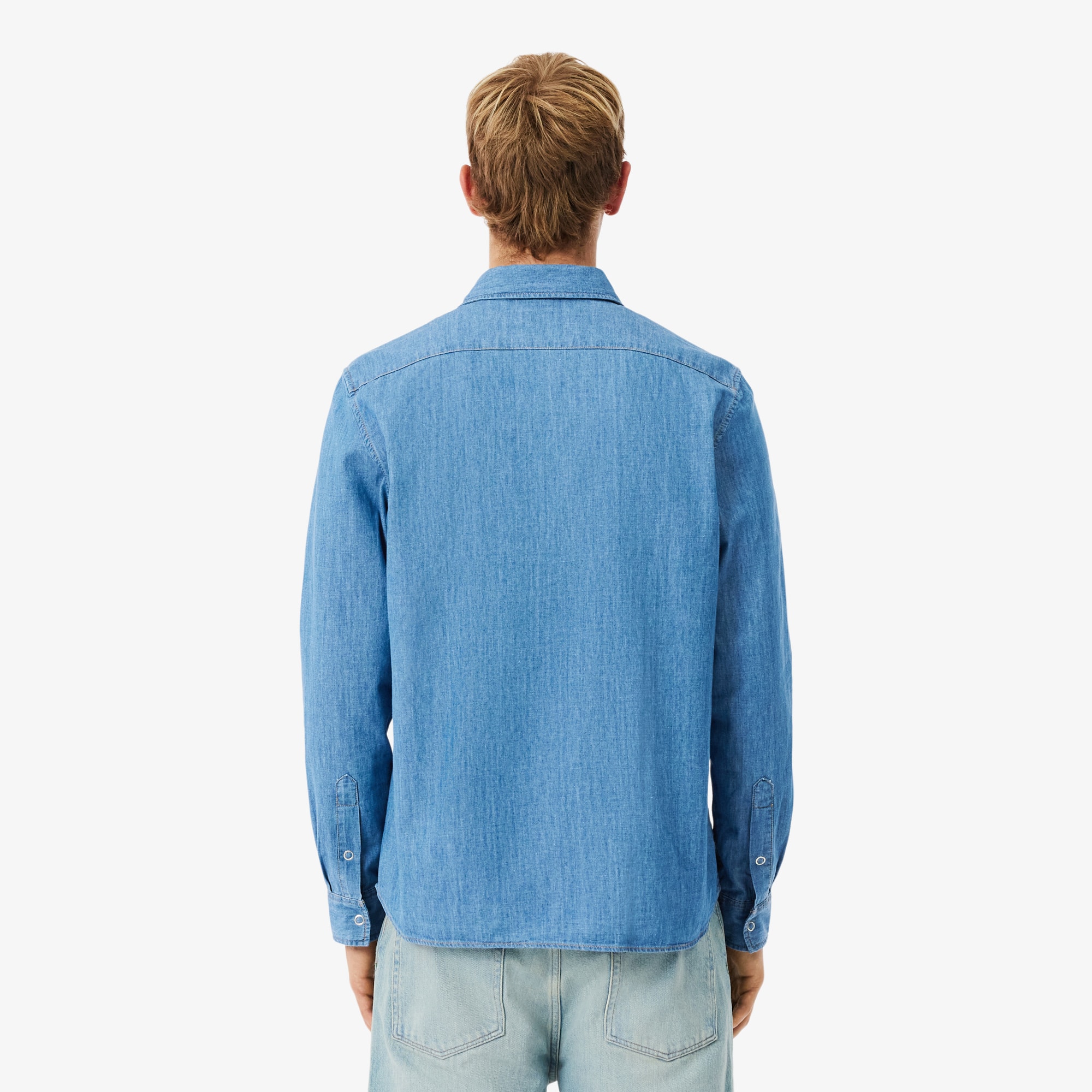 Men's Regular Fit Lightweight Denim Shirt - Button Down Shirts