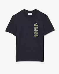 Playera regular fit con emblem&aacute;tico cocodrilo