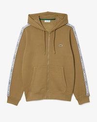 Men&rsquo;s Classic Fit Branded Stripes Zip-Up Hoodie