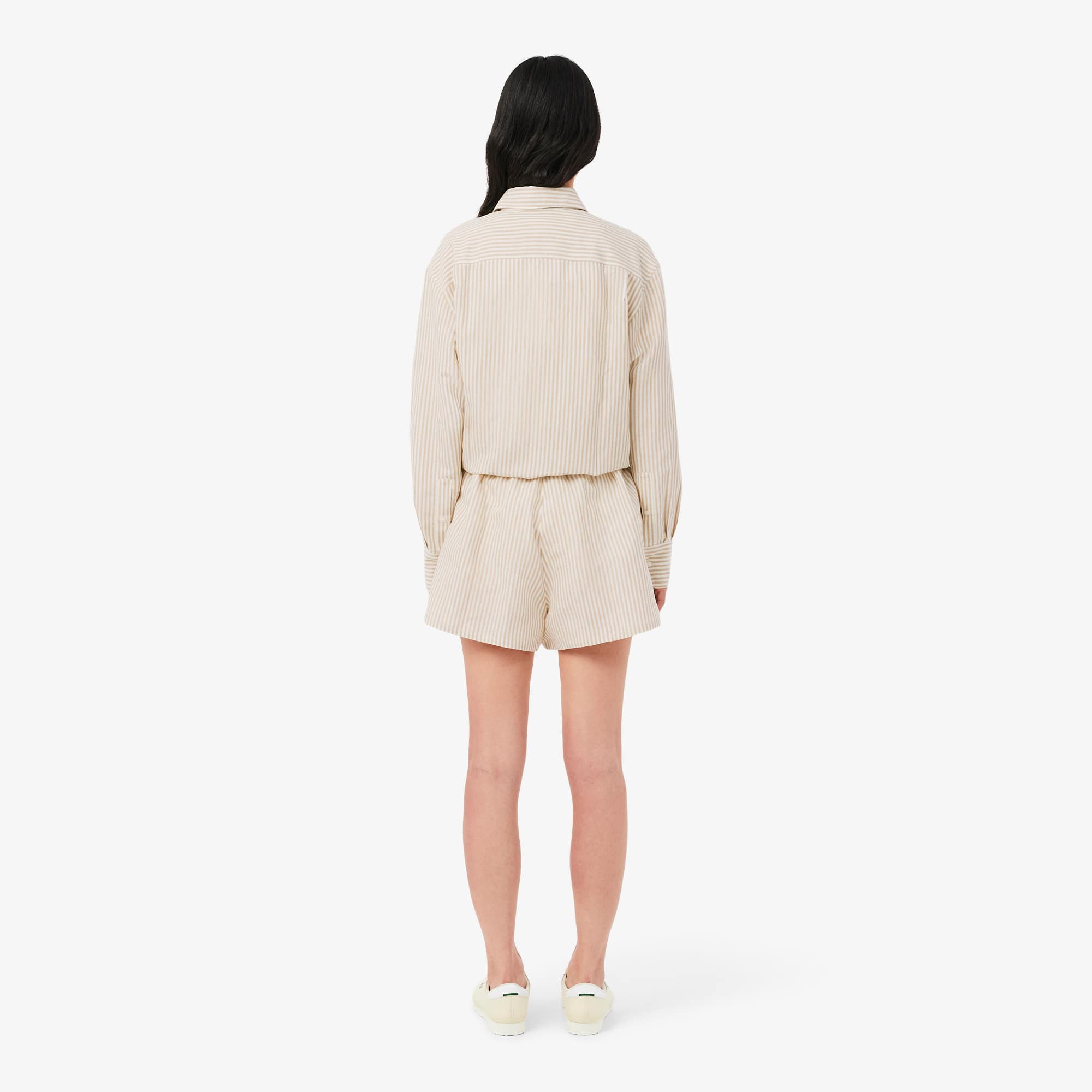 Oversized Linen Blend Shorts