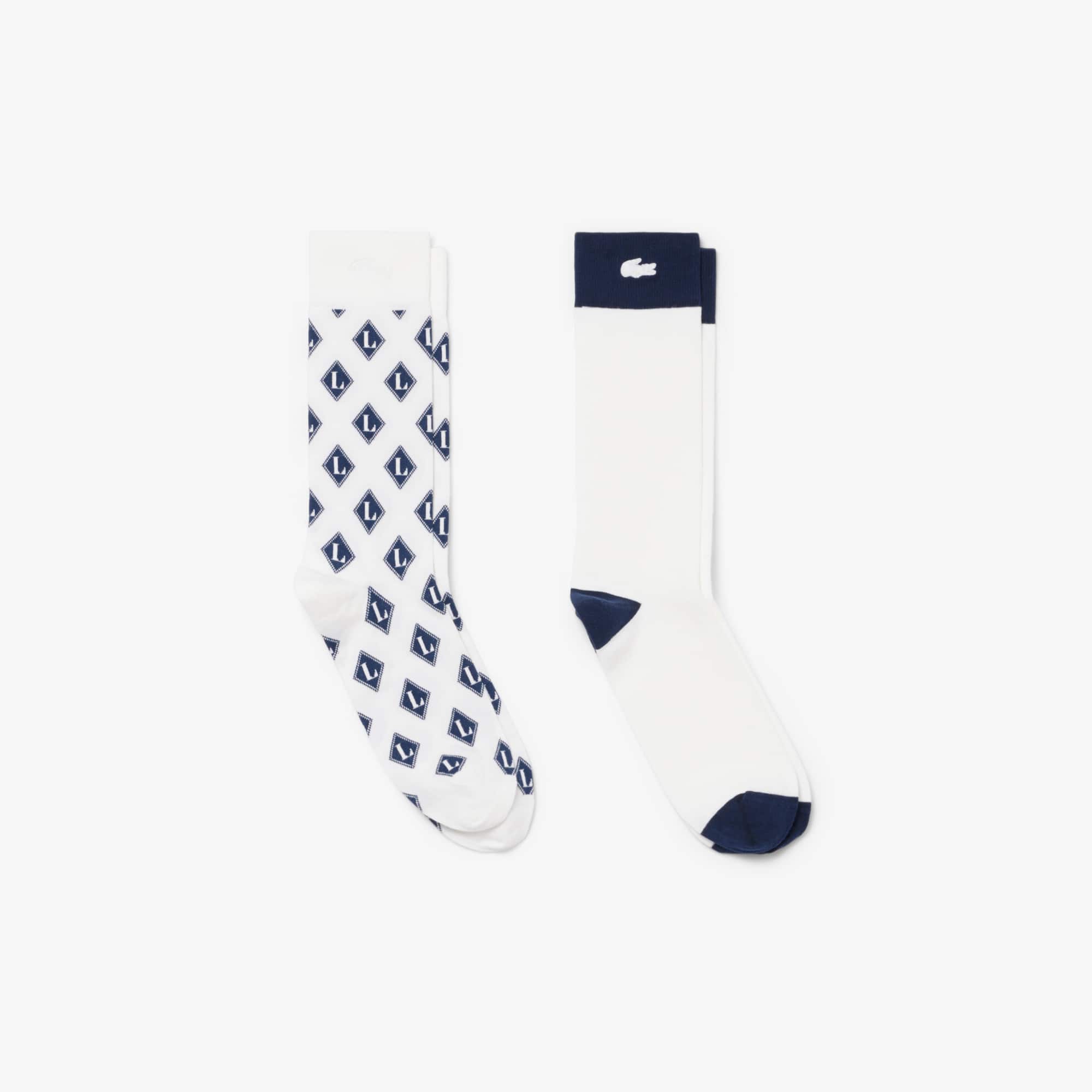 Lacoste 2-Pack Jacquard Socks