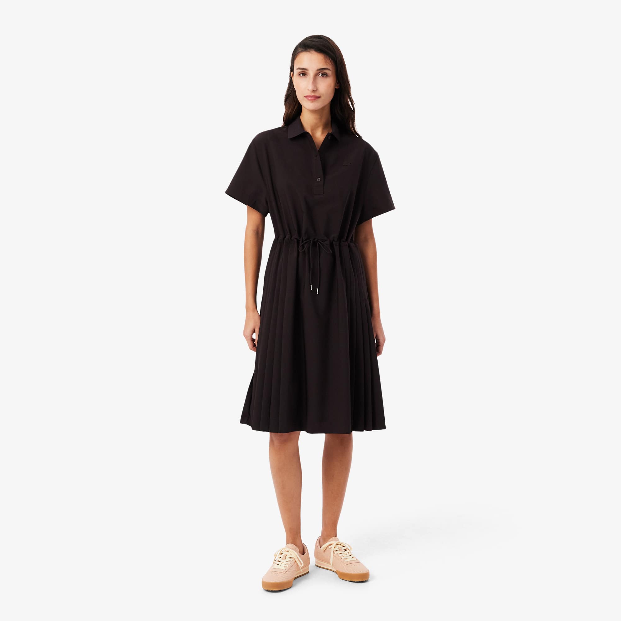 Wool blend Pleated Polo Dress - Dresses - New In 2026 | Lacoste