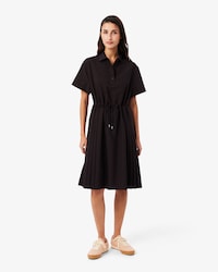 Wool blend Pleated Polo Dress