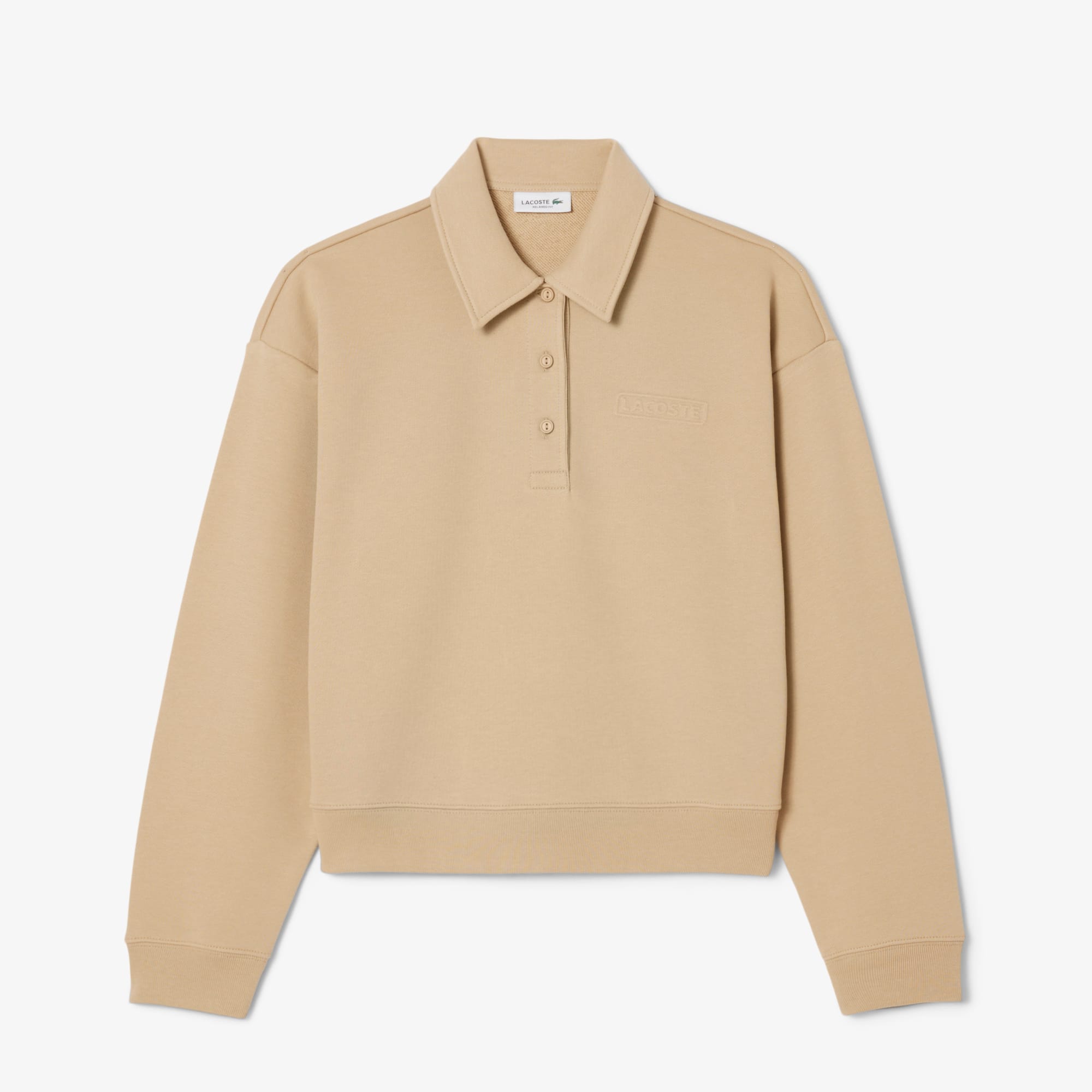 Women's Polo Collar Sweatshirt - Sweaters & Sweatshirts - New In