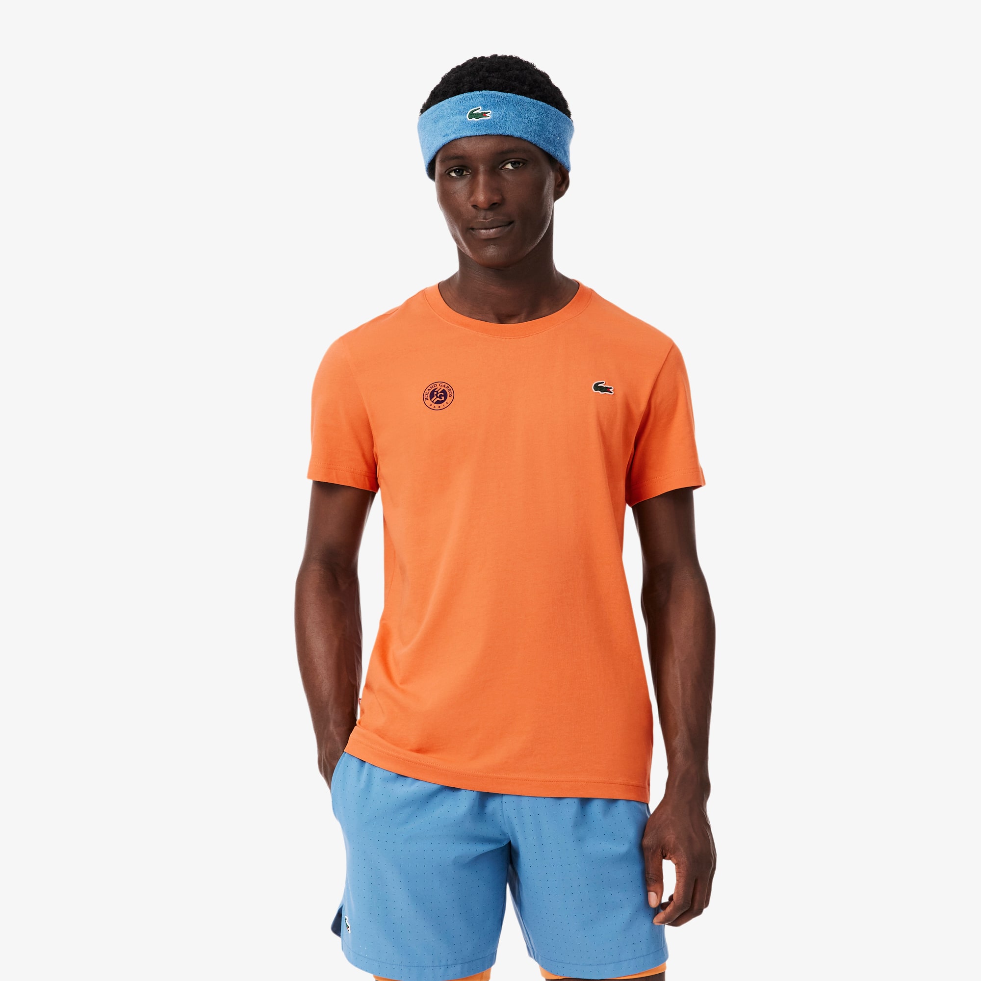 Lacoste Men's Roland-Garros Edition Ultra Dry Tennis T-Shirt