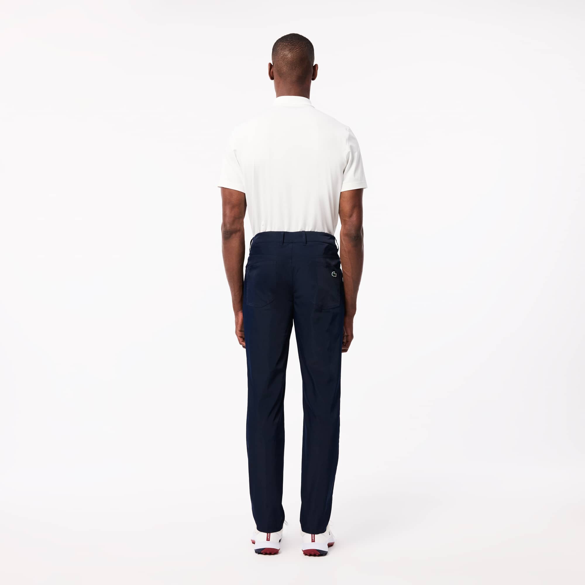 ラコステ ストレッチ タフタソリッドゴルフパンツ ネイビー 40サイズ ラコステ ストレッチ タフタソリッドゴルフパンツ ネイビー 40