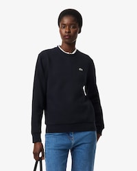Women's Relaxed Fit Piqu&eacute; Crew Neck Sweatshirt