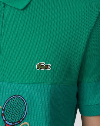Men's Lacoste Regular Fit Tennis Embroidery Cotton Polo