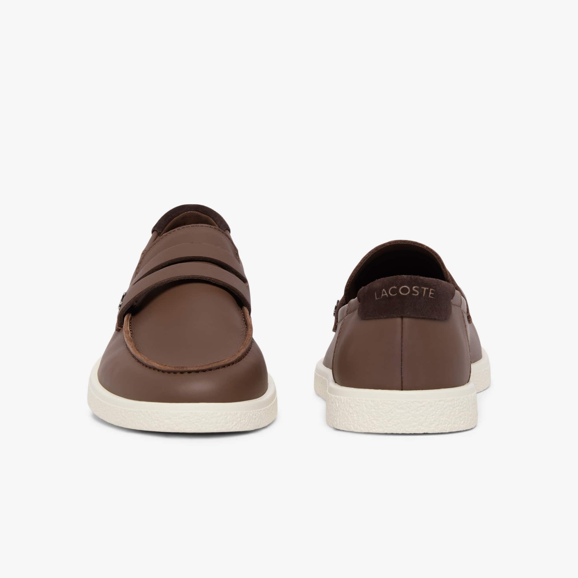 LACOSTE スエード ローファー ダークブラウン Men's Cochet Winter Leather Loafers - Slides - New In 2026 | Lacoste