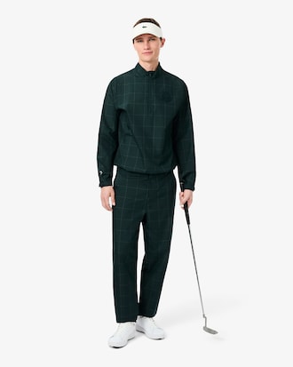 Water-Repellent Plaid Golf Pants