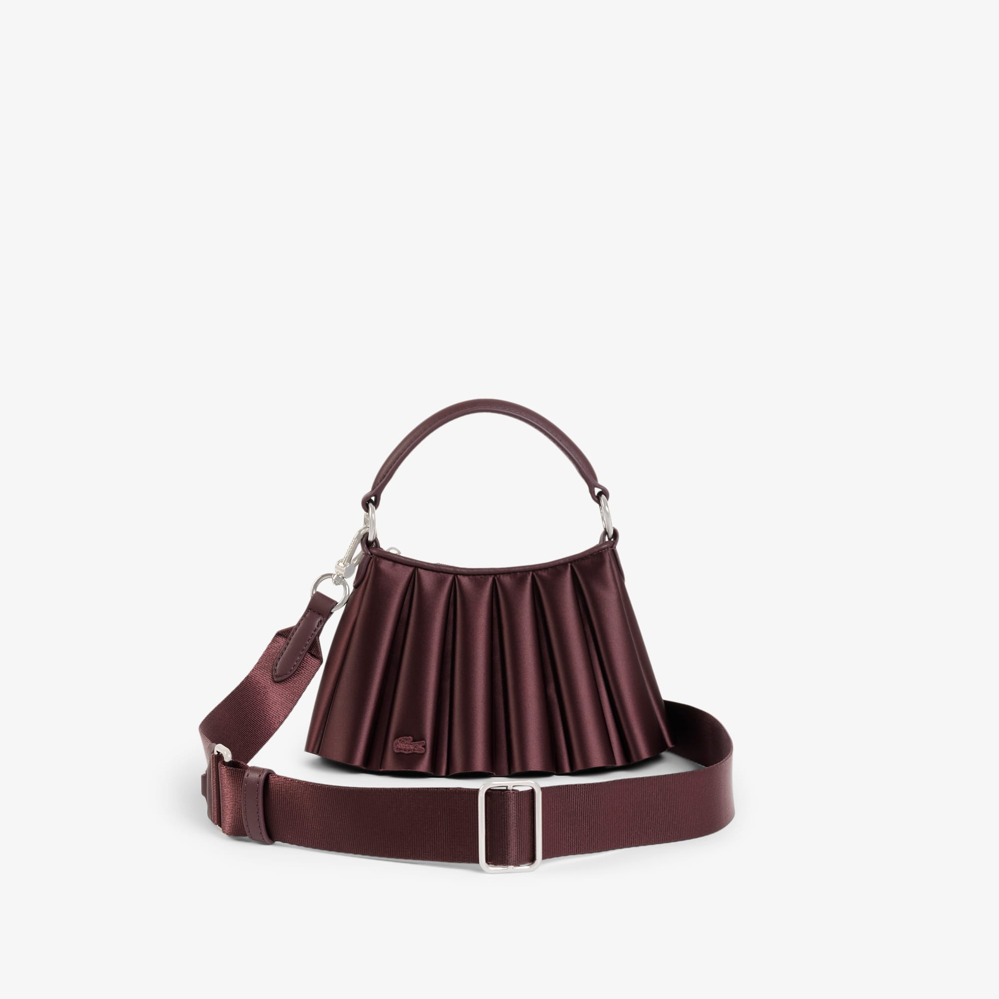 Lacoste Lenglen Satin Mini Purse - One Size In Purple