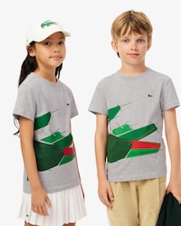 Kids' Crocodile Graphic Cotton T-Shirt
