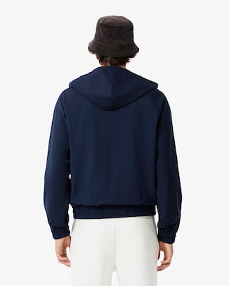Men's Wool Blend Flannel Hooded Jacket