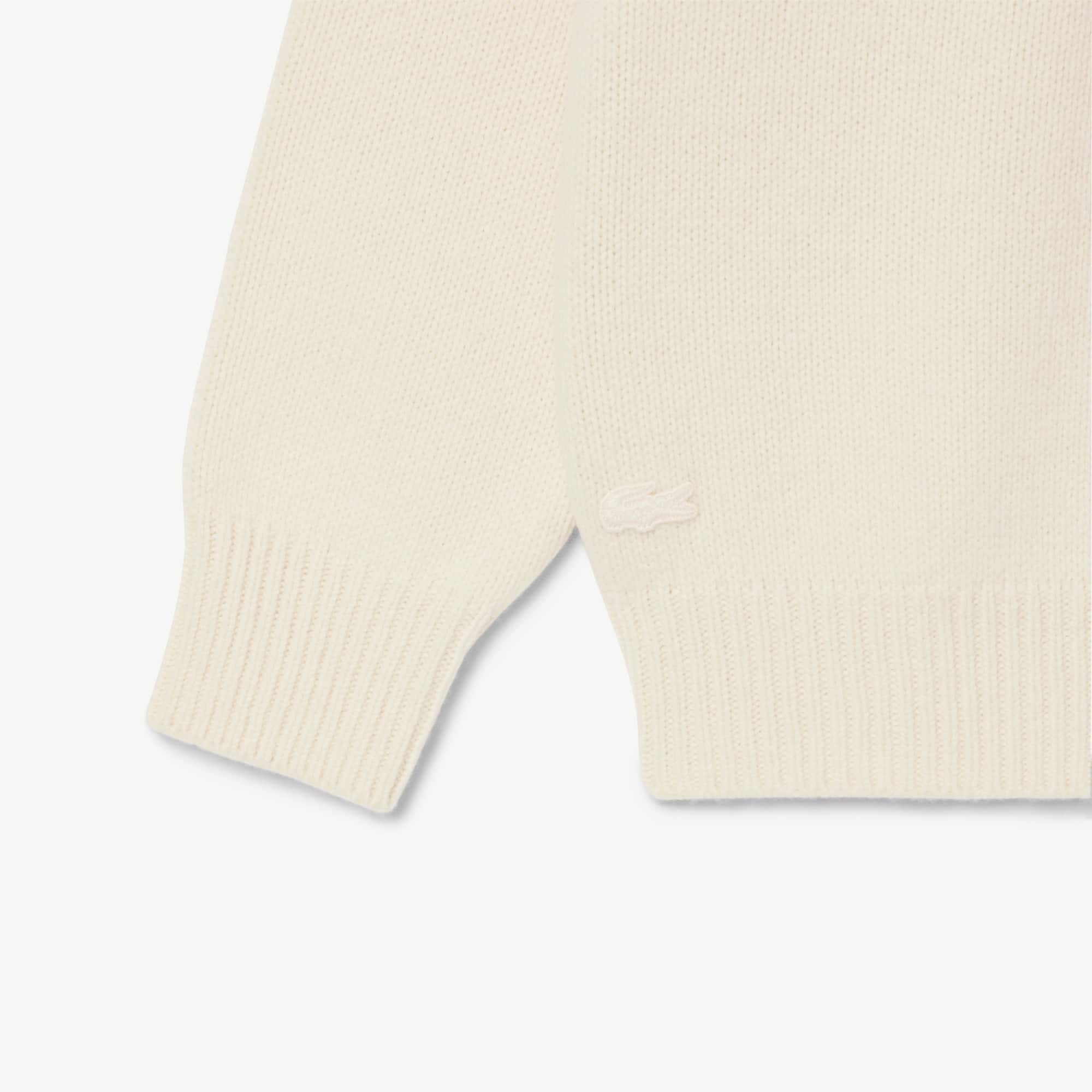 Women's Intarsia Branded Wool Sweater - Sweaters & Sweatshirts