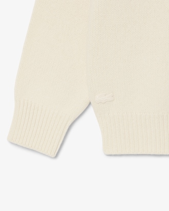 Women's Intarsia Branded Wool Sweater