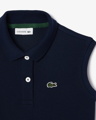 Robe polo ajusté en piqué stretch