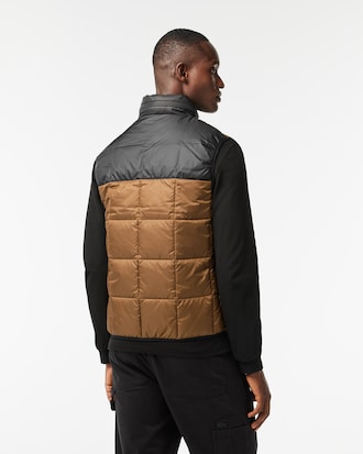 Men's Puffer Vest with Removable Hood