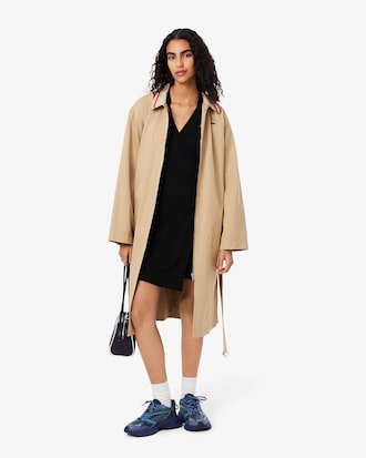 Women's Stretch Mini Piqué Wrap Dress