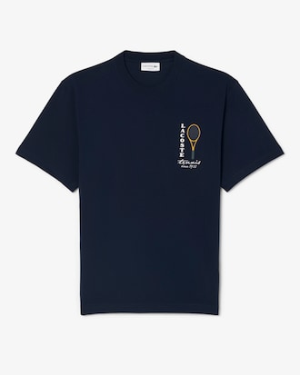 Playera de Tejido Jersey de Algod&oacute;n con Bordado y Estampado