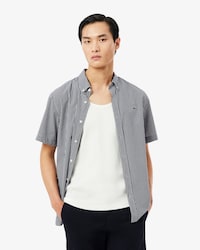 Regular Fit Lightweight Poplin Plaid Shirt