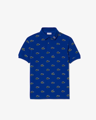 Kids' Signature Print Cotton Polo